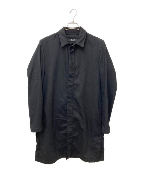 RAF BY RAF SIMONS（ラフバイ ラフシモンズ）RAF BY RAF SIMONS (ラフバイ ラフシモンズ) ステンカラーコート SS06 W001 9090 ブラック サイズ:XSの古着・服飾アイテム