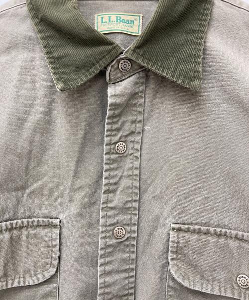 L.L.Bean（エルエルビーン）L.L.Bean (エルエルビーン) ダックシャツ カーキ サイズ:Lの古着・服飾アイテム