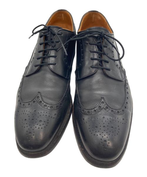 SCOTCH GRAIN（スコッチグレイン）SCOTCH GRAIN (スコッチグレイン) ウィングチップシューズ 4605 ブラック サイズ:24 1/2の古着・服飾アイテム