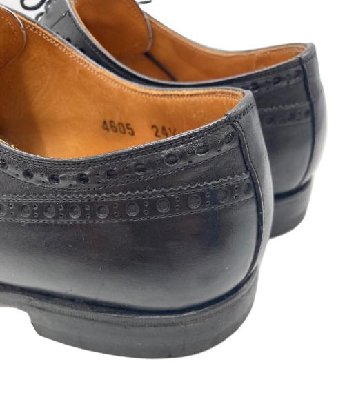 SCOTCH GRAIN（スコッチグレイン）SCOTCH GRAIN (スコッチグレイン) ウィングチップシューズ 4605 ブラック サイズ:24 1/2の古着・服飾アイテム