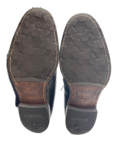 SCOTCH GRAIN（スコッチグレイン）SCOTCH GRAIN (スコッチグレイン) ウィングチップシューズ 4605 ブラック サイズ:24 1/2の古着・服飾アイテム