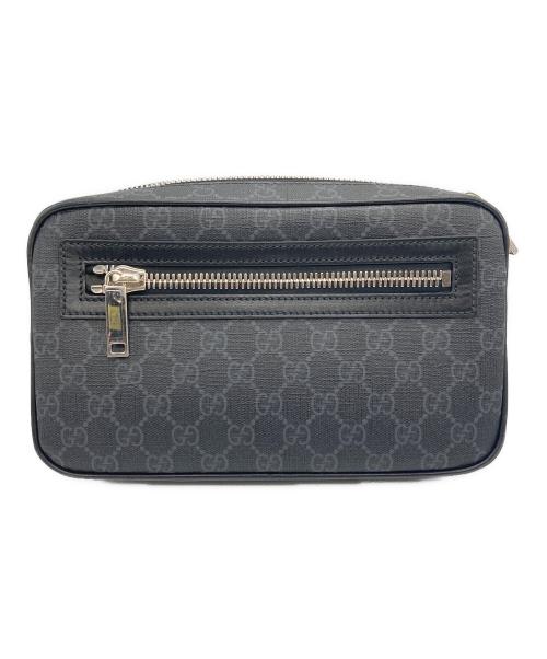GUCCI（グッチ）GUCCI (グッチ) GGスプリーム ボディバッグ 792094 ブラックの古着・服飾アイテム