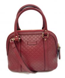 GUCCI（グッチ）の古着「マイクログッチシマ2WAYショルダーバッグ」｜レッド