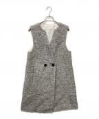 ANAYIアナイ）の古着「ラメファンシー ツイードジレベスト ワンピース」｜ホワイト×ブラック