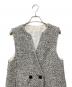 ANAYI (アナイ) ラメファンシー ツイードジレベスト ワンピース ホワイト×ブラック サイズ:36 未使用品：40000円