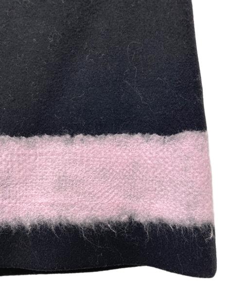 MSGM（エムエスジーエム）MSGM (エムエスジーエム) Charcoal miniskirt 3941MDD12X ブラック×ピンク サイズ:36の古着・服飾アイテム