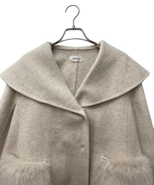 Deicy（デイシー）Deicy (デイシー) ファーポケットフレアコート ベージュ サイズ:Free 未使用品の古着・服飾アイテム