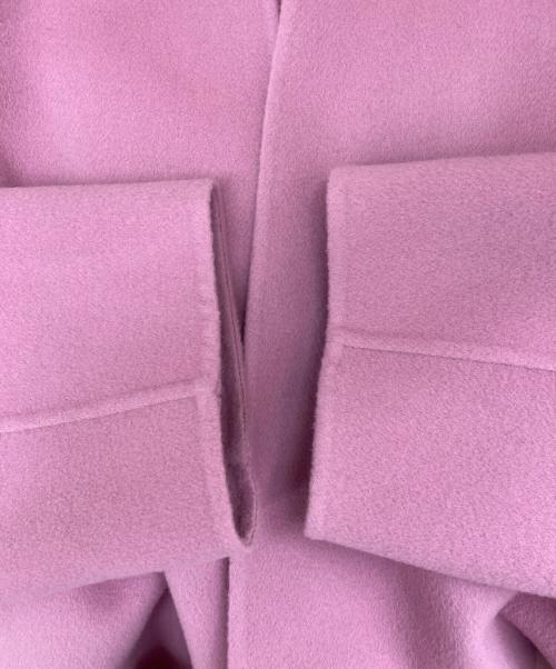 Loulou Willoughby（ルルウィルビー）Loulou Willoughby (ルルウィルビー) シャルムビーバーリバーミドルコート ピンク サイズ:1の古着・服飾アイテム