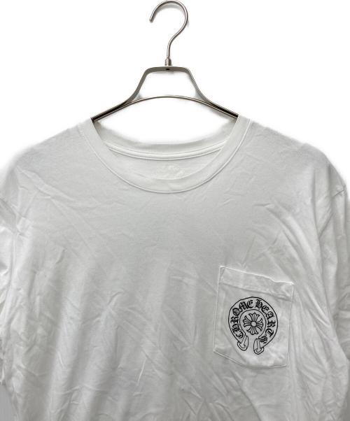 CHROME HEARTS（クロムハーツ）CHROME HEARTS (クロムハーツ) ホースシューバックプリントTシャツ 408129111******763 ホワイト サイズ:Lの古着・服飾アイテム