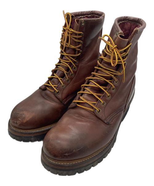 RED WING（レッドウィング）RED WING (レッドウィング) ロガーブーツ　ANSI Z41 PT91 ブラウン サイズ:26cm (US 8D)の古着・服飾アイテム