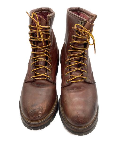 RED WING（レッドウィング）RED WING (レッドウィング) ロガーブーツ　ANSI Z41 PT91 ブラウン サイズ:26cm (US 8D)の古着・服飾アイテム