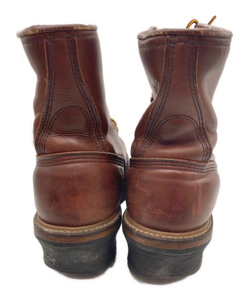RED WING（レッドウィング）RED WING (レッドウィング) ロガーブーツ　ANSI Z41 PT91 ブラウン サイズ:26cm (US 8D)の古着・服飾アイテム