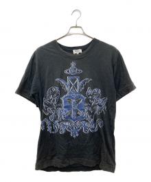 Vivienne Westwood man（ヴィヴィアン ウェストウッド マン）の古着「オーブプリントTシャツ」｜ブラック