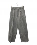 BRILLブリル）の古着「DENIM 2タックパンツ」｜グレー
