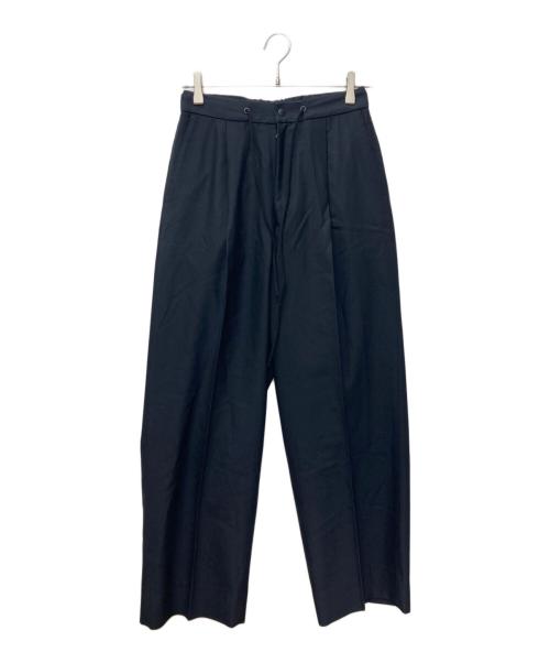 THE RERACS（ザ リラクス）THE RERACS (ザ リラクス) THE EASY SLACKS WIDE PANTS ネイビー サイズ:S(36)の古着・服飾アイテム