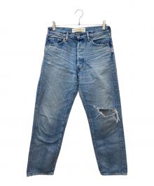 THE SHINZONE（ザ シンゾーン）の古着「DAMAGE CLIP JEANS」｜インディゴ