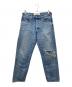 THE SHINZONE（ザ シンゾーン）の古着「DAMAGE CLIP JEANS」｜インディゴ