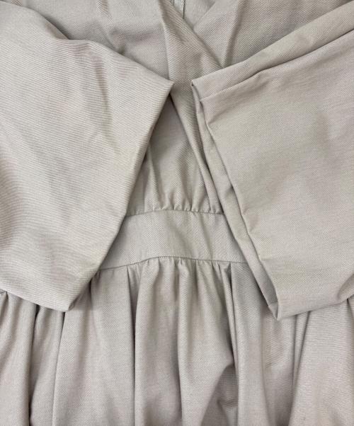 ebure（エブール）ebure (エブール) 半袖カシュクールワンピース ベージュ サイズ:38の古着・服飾アイテム