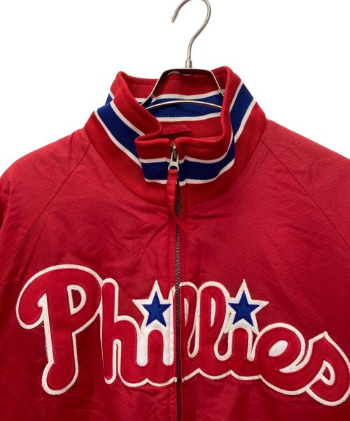 MAJESTIC ATHLETIC（マジェスティック アスレティック）MAJESTIC ATHLETIC (マジェスティック アスレティック) 中綿ジャケット レッド サイズ:不明の古着・服飾アイテム