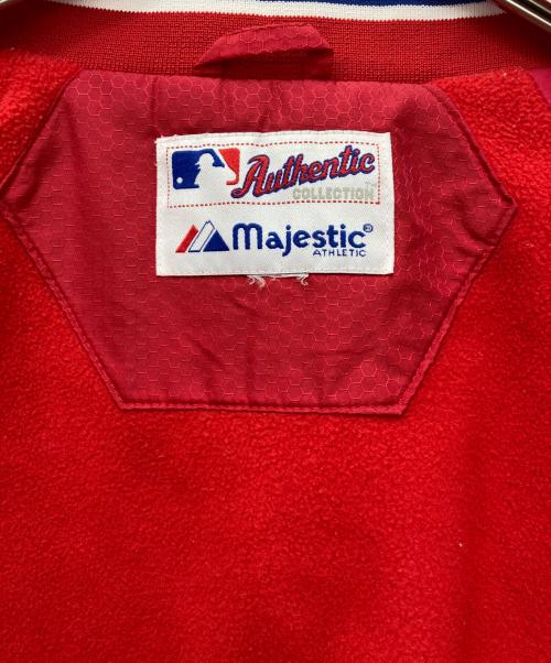 MAJESTIC ATHLETIC（マジェスティック アスレティック）MAJESTIC ATHLETIC (マジェスティック アスレティック) 中綿ジャケット レッド サイズ:不明の古着・服飾アイテム