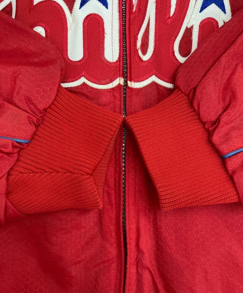 MAJESTIC ATHLETIC（マジェスティック アスレティック）MAJESTIC ATHLETIC (マジェスティック アスレティック) 中綿ジャケット レッド サイズ:不明の古着・服飾アイテム