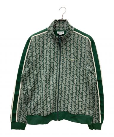 LACOSTE 幾何学模様トラックジャケット　グリーンS 中古・古着通販】LACOSTE (ラコステ) モノグラムジャガードトラック