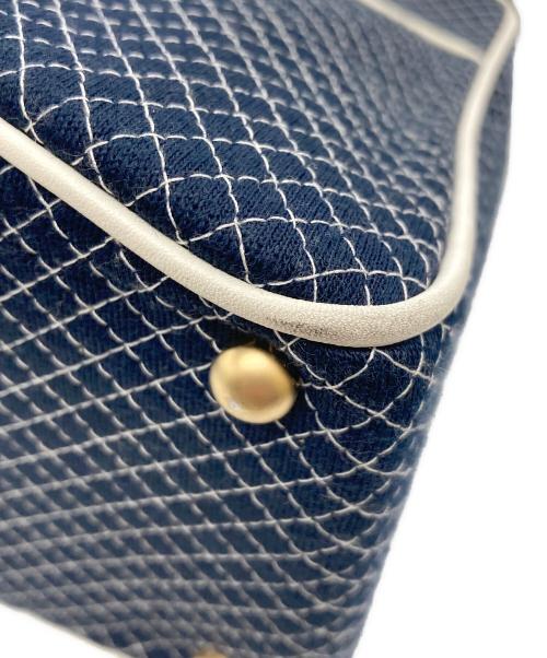 CHANEL（シャネル）CHANEL (シャネル) マトラッセ マイクロマトラッセチェーントートバッグ ネイビーの古着・服飾アイテム