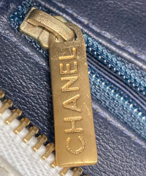 CHANEL（シャネル）CHANEL (シャネル) マトラッセ マイクロマトラッセチェーントートバッグ ネイビーの古着・服飾アイテム