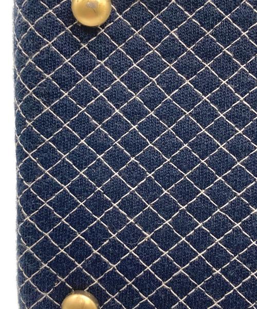 CHANEL（シャネル）CHANEL (シャネル) マトラッセ マイクロマトラッセチェーントートバッグ ネイビーの古着・服飾アイテム