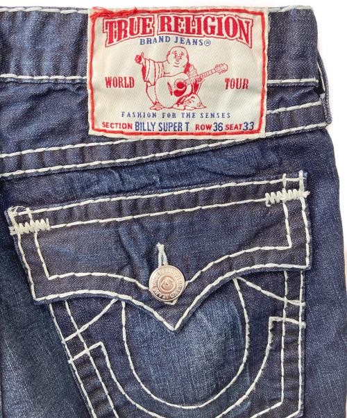 TRUE RELIGION（トゥルー レリジョン）TRUE RELIGION (トゥルー レリジョン) BILLY SUPER Tデニムパンツ インディゴ サイズ:36×33の古着・服飾アイテム