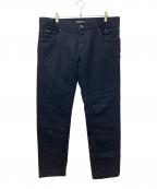 DOLCE & GABBANAドルチェ＆ガッバーナ）の古着「ロゴプレートデニムパンツ G3S2TD/G8479」｜インディゴ