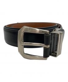 BURBERRY（バーバリー）の古着「レザーベルト」｜ブラック