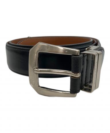 中古・古着通販】BURBERRY (バーバリー) レザーベルト ブラック