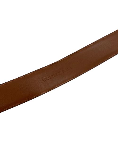 BURBERRY（バーバリー）BURBERRY (バーバリー) レザーベルト ブラックの古着・服飾アイテム