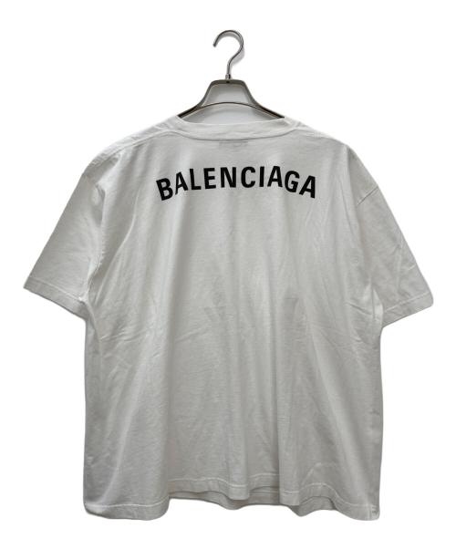 BALENCIAGA（バレンシアガ）BALENCIAGA (バレンシアガ) バックロゴオーバーＴシャツ ホワイト サイズ:XXLの古着・服飾アイテム