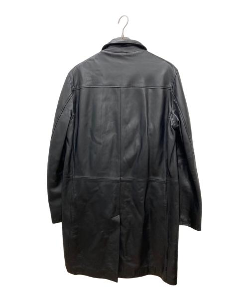 Orfatti（オルファッティ）Orfatti (オルファッティ) レザーカーコート ブラック サイズ:44の古着・服飾アイテム