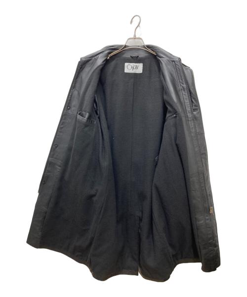 Orfatti（オルファッティ）Orfatti (オルファッティ) レザーカーコート ブラック サイズ:44の古着・服飾アイテム