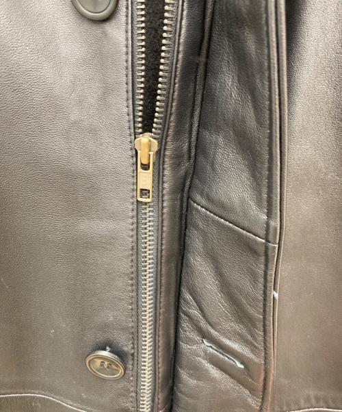 Orfatti（オルファッティ）Orfatti (オルファッティ) レザーカーコート ブラック サイズ:44の古着・服飾アイテム