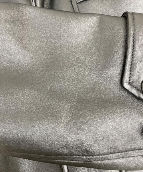 Orfatti（オルファッティ）Orfatti (オルファッティ) レザーカーコート ブラック サイズ:44の古着・服飾アイテム