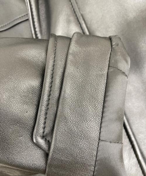 Orfatti（オルファッティ）Orfatti (オルファッティ) レザーカーコート ブラック サイズ:44の古着・服飾アイテム