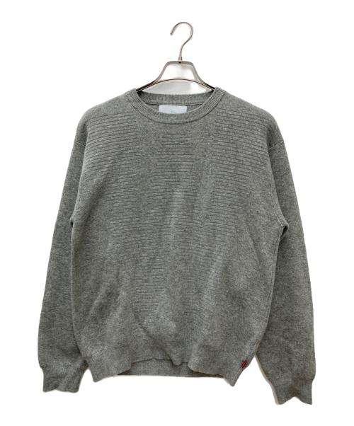 WHIMSY（ウィムジー）WHIMSY (ウィムジー) クルーネックニット グレー サイズ:Mの古着・服飾アイテム