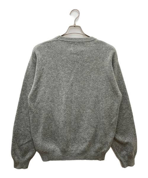 WHIMSY（ウィムジー）WHIMSY (ウィムジー) クルーネックニット グレー サイズ:Mの古着・服飾アイテム