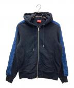 DIESELディーゼル）の古着「S-MIRR-NEW-AJACKET」｜ブラック×ブルー