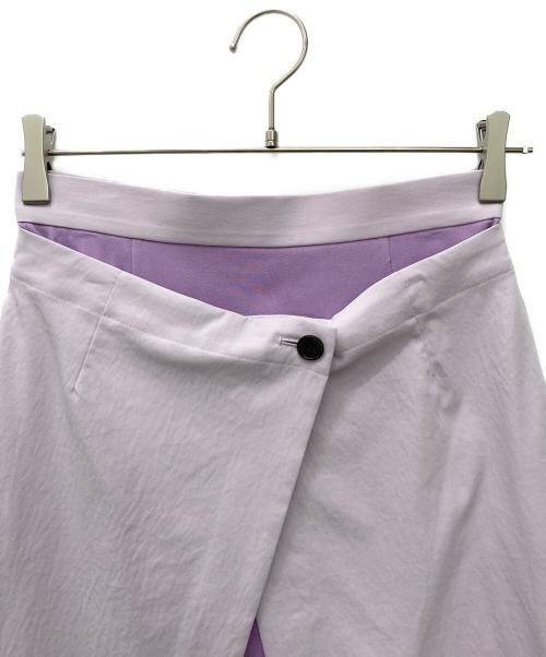 LE CIEL BLEU（ルシェルブルー）LE CIEL BLEU (ルシェルブルー) Twill 2way Skirt ロングスカート ラベンダー サイズ:36の古着・服飾アイテム