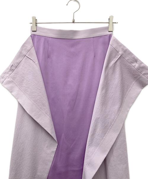 LE CIEL BLEU（ルシェルブルー）LE CIEL BLEU (ルシェルブルー) Twill 2way Skirt ロングスカート ラベンダー サイズ:36の古着・服飾アイテム