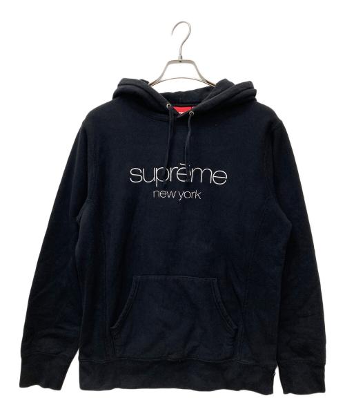 SUPREME（シュプリーム）SUPREME (シュプリーム) classic logo hooded sweatshirt ブラック サイズ:Mediumの古着・服飾アイテム