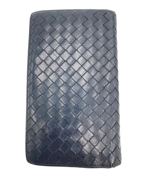 BOTTEGA VENETA（ボッテガベネタ）BOTTEGA VENETA (ボッテガベネタ) 長財布 S01212025U ネイビーの古着・服飾アイテム