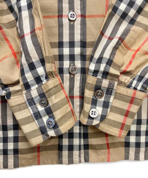 Burberry's（バーバリー）Burberry's (バーバリー) ノバチェックシャドーホースシャツ FE001-104 ブラウン サイズ:7の古着・服飾アイテム