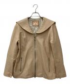 hazamaハザマ）の古着「大人に向けたセーラー服(レザーver.)」｜ベージュ