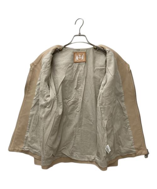 hazama（ハザマ）hazama (ハザマ) 大人に向けたセーラー服(レザーver.) ベージュ サイズ:Mの古着・服飾アイテム